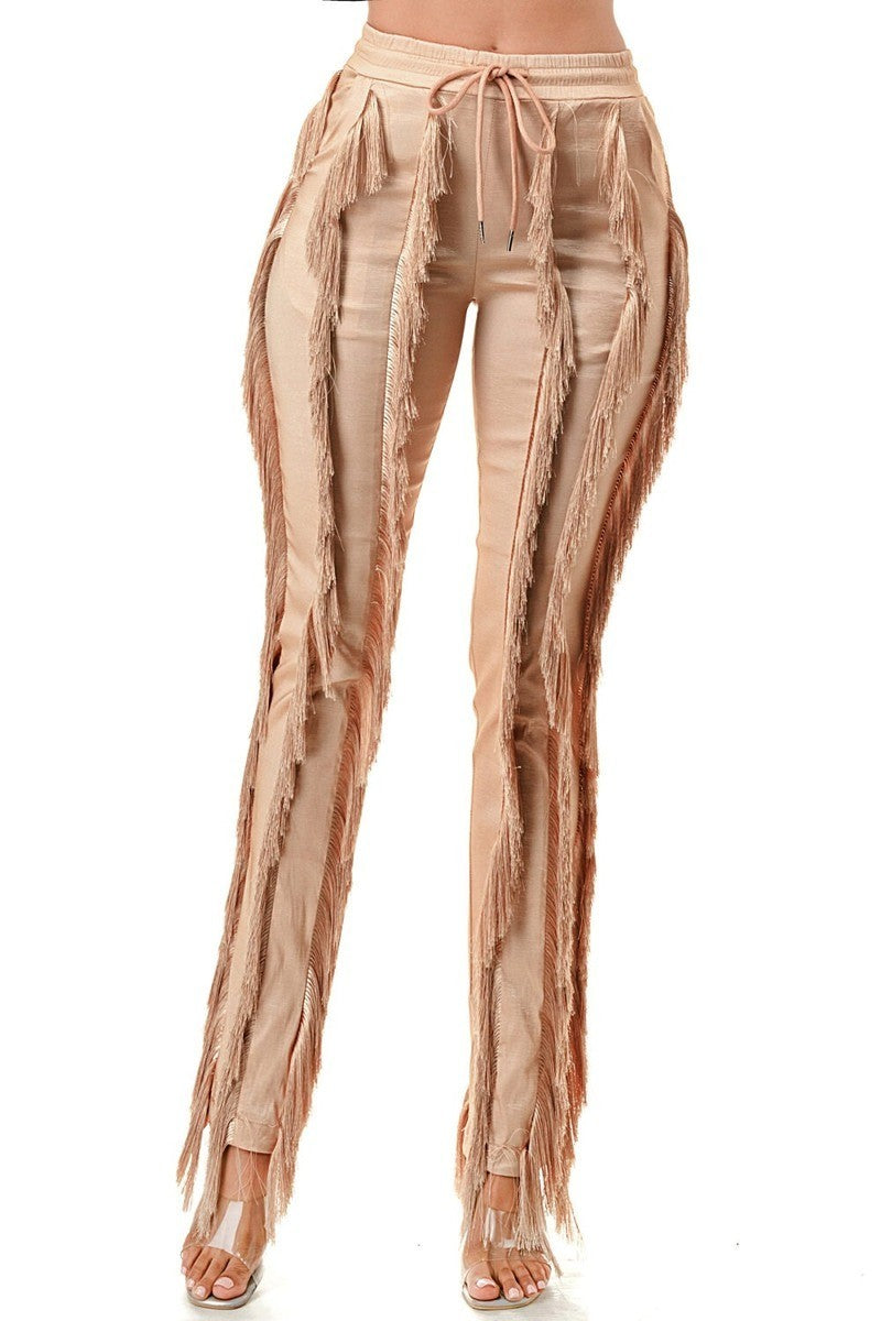 Fringe Detail Pants