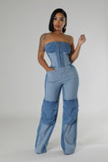 Dazzle in Denim Pant Set