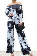 The Dye Off Shoulder Jumpsuit